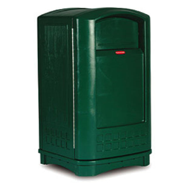 Rubbermaid FG396400DGRN - Plaza™ Container, 50 Gallon, 24-3/4"W X 25-1/4"D X 42-1/8"H