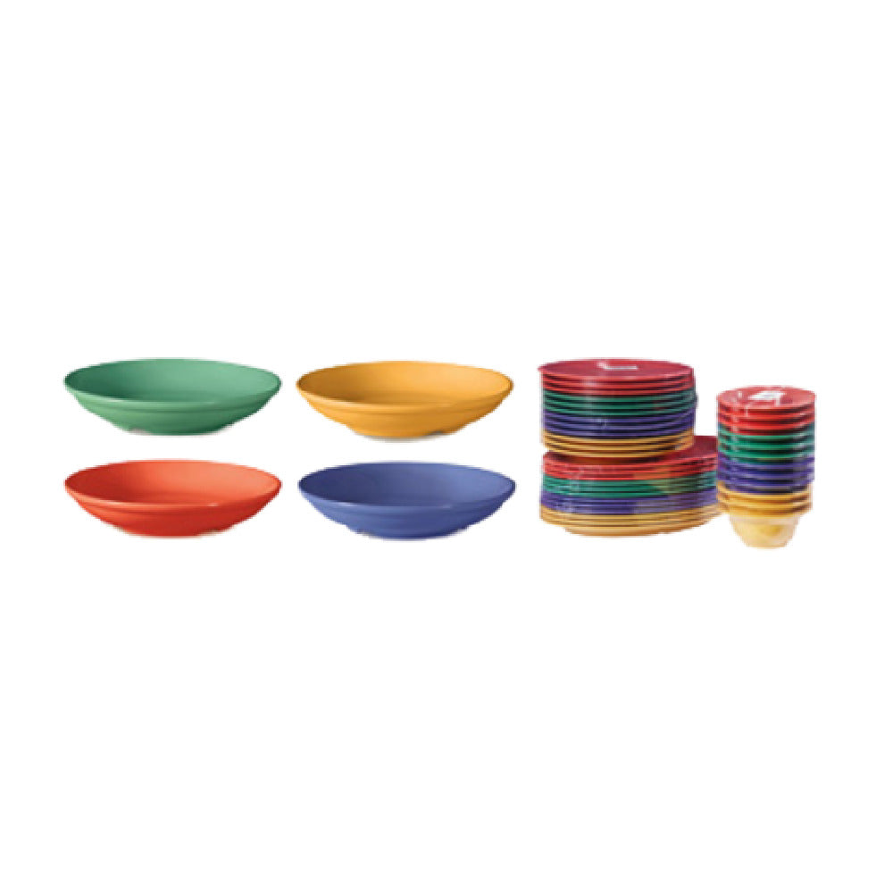 GET Enterprises B-925-MIX Diamond Mardi Gras™/Mama Mia™ Bowl 1-1/10 Qt. (1-1/10 Qt. Rim Full)