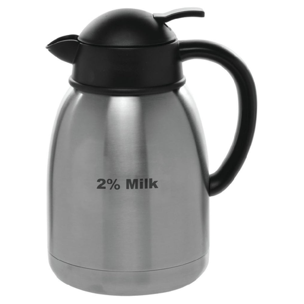 Hubert 44002 - Decanter, "2% Milk" Imprinted, 1-1/2 Liter