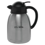 Hubert 44002 - Decanter, "2% Milk" Imprinted, 1-1/2 Liter