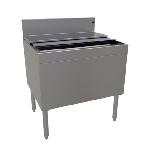 Glastender IBB-30-CP10-ED Extra Deep Underbar Ice Bin With 10-circuit Cold Plate