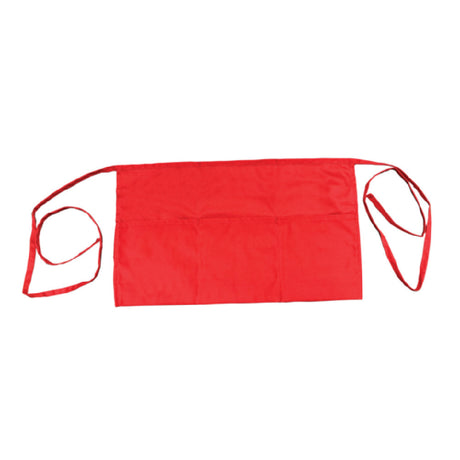 Thunder Group CA1322RD Chef Regalia Waist Aprons 13" X 22" (3) Pocket