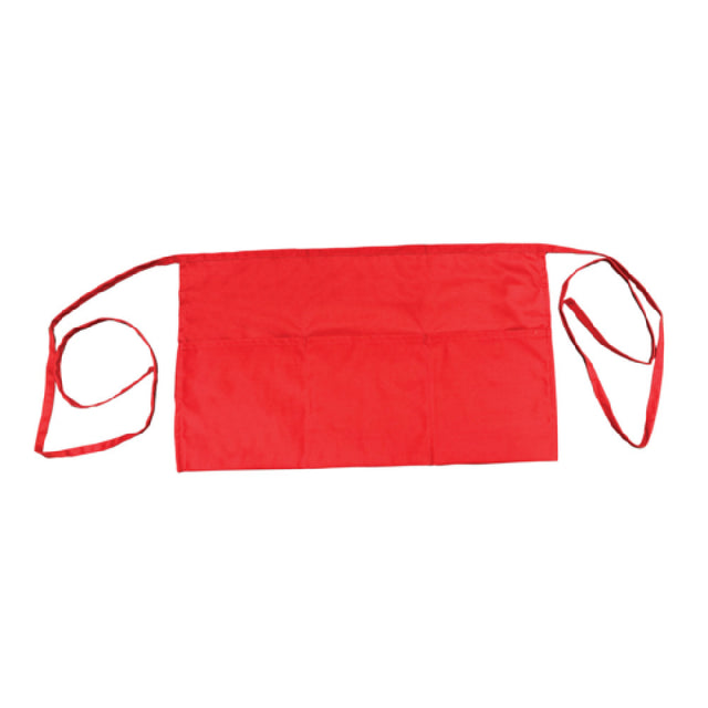 Thunder Group CA1322RD Chef Regalia Waist Aprons 13" X 22" (3) Pocket