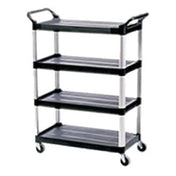 Rubbermaid FG409600BLA - Xtra™ Utility Cart, 40-5/8"L X 20"W X 51"H, 300 Lb. Total Capacity