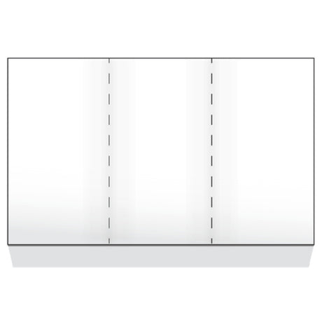 Dinex DX6ST0040000 Tray Ticket 8-1/2" X 11" 3-panel