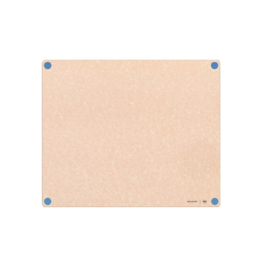 Epicurean 622-23190119 Epicurean HACCP Non-Slip Cutting Board 23" X 19" X 3/8" In Natural With Blue Seafood Feet