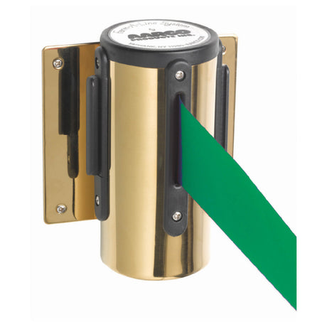 Aarco WM-10BGR WM-10BGR Form-A-Line™ System Wall Mounted Retractable Belt With A Brass Casing