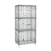 Metro SEC53C-2EZ - Super Erecta® Security Unit, Stationary, Chrome Plated Finish