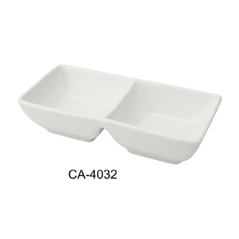 Yanco CA-4032 Cambria Sauce Dish 2-3/4"W X 5-1/2"D X 1-3/8"H 4 Oz