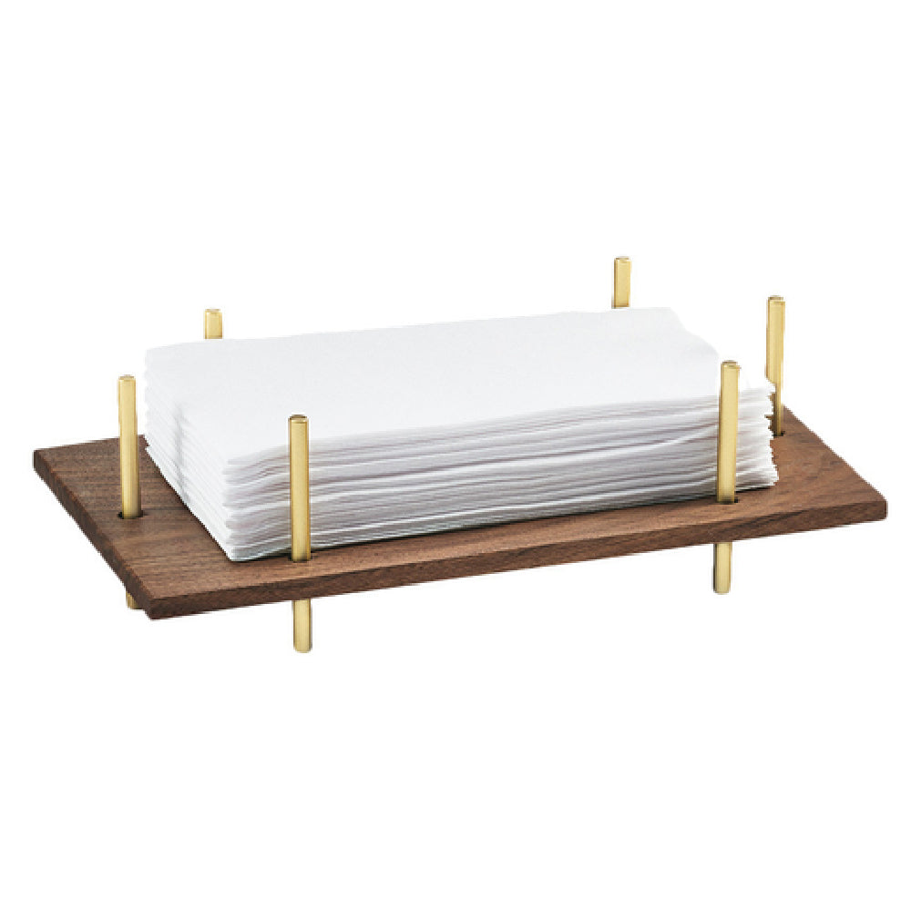 Cal Mil 3718-46 Mid-Century Napkin Holder 10"W X 5-1/2"D X 3-1/2"H Accommodates 4" X 8" Napkins