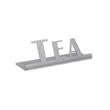 Service Ideas 1C-ST-TEA-SIGN Service Ideas Laser Cut ID/Table Sign 18/8 Stainless