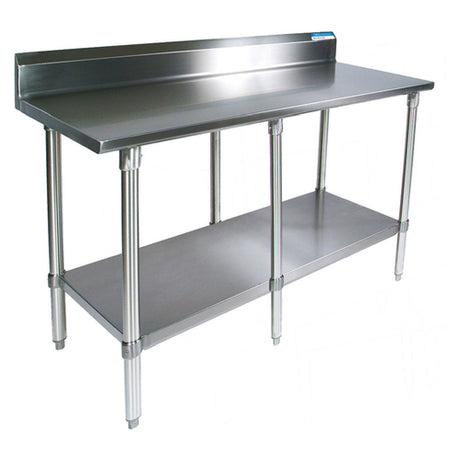 BK Resources SVTR5-8430 Work Table 84"W X 30"D 18/430 Stainless Steel Top