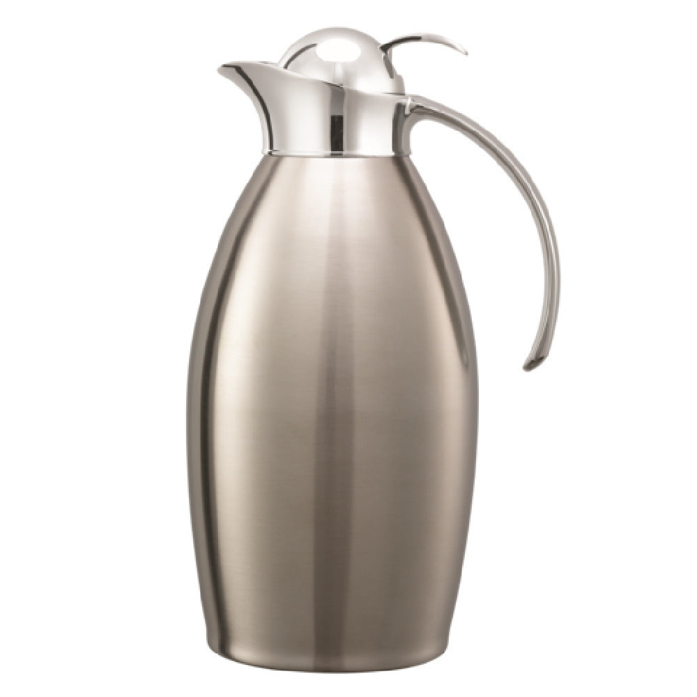 Service Ideas NIC15BSPB Service Ideas Nicollet Series Carafe Push Botton Lid Vacuum Insulated