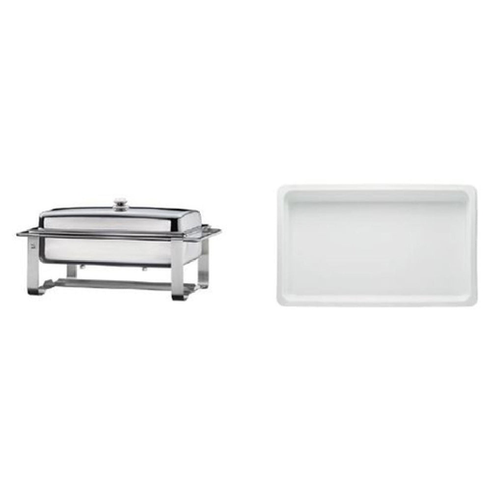 Bauscher Hepp 57.0052.6011 - Chafing Dish Promo Kit, Includes: (1) Neutral 1/1 GN Chafing Dish With Lift-off Cover (57.0052.6040) & (2) 247 Oz.