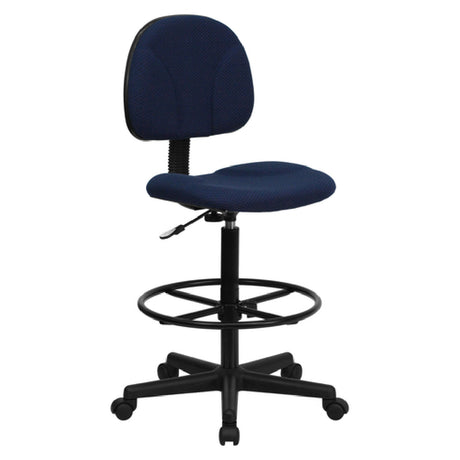 Flash Furniture BT-659-NVY-GG Ergonomic Swivel Drafting Stool 38-1/4" To 42-3/4" Adjustable Height