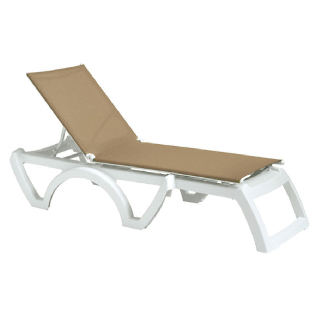 Grosfillex US876552 Jamaica Beach Chaise Stackable Without Arms