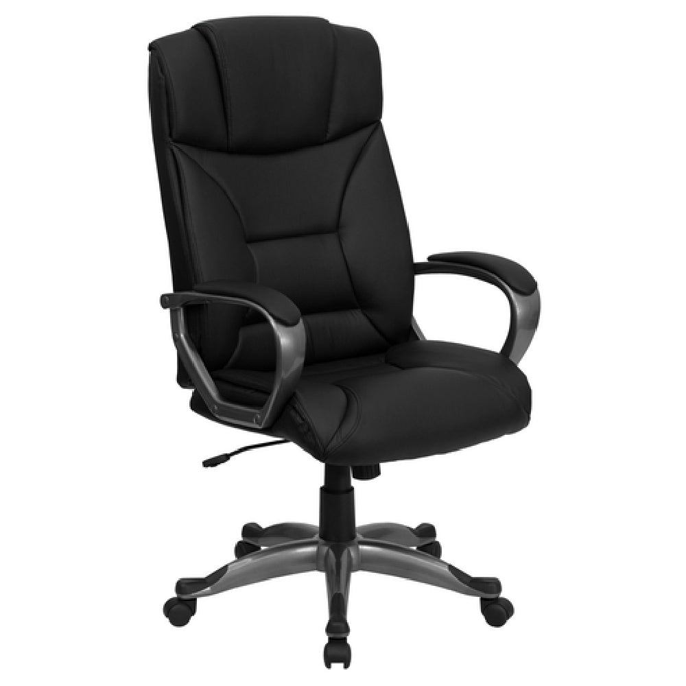 Flash Furniture BT-9177-BK-GG Executive Swivel Office Chair 45-1/4" To 49-1/4" Adjustable Height