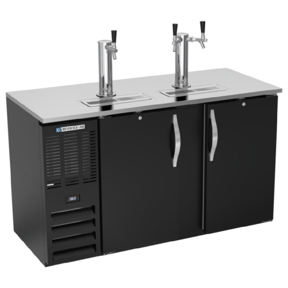 Beverage Air DDN58HC-B - Draft Beer Cooler, 58"W X 26-3/8"D X 49-5/16"H, 14.8 Cu. Ft.
