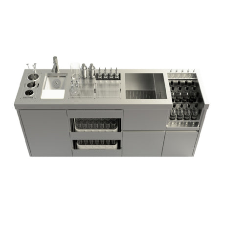 Krowne BB-PALOMA-S81 - Behind Bars Paloma System 81" Single Workstation, 25" Front To Back