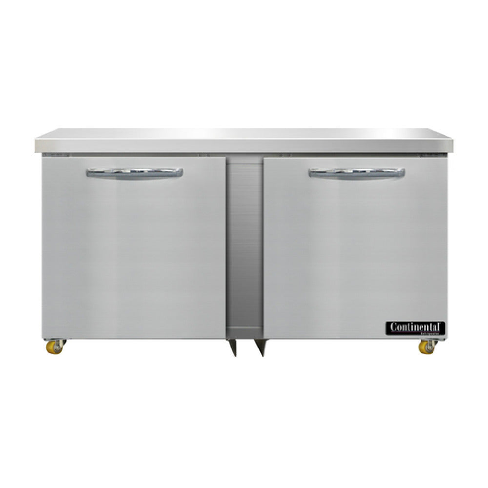 Continental Refrigerator DF60N-U Designer Line Undercounter Freezer 60"W Two-section