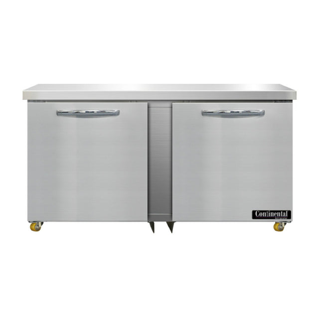 Continental Refrigerator DF60N-U Designer Line Undercounter Freezer 60"W Two-section