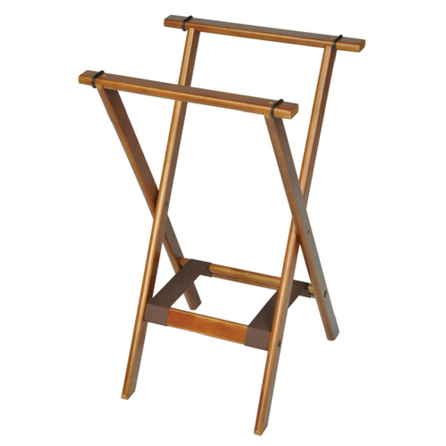 Central Specialties 1170BSO Deluxe Tray Stand 18-1/2" X 17" Top X 30" High 2-1/4" Washable Brown Straps On Bottom Only