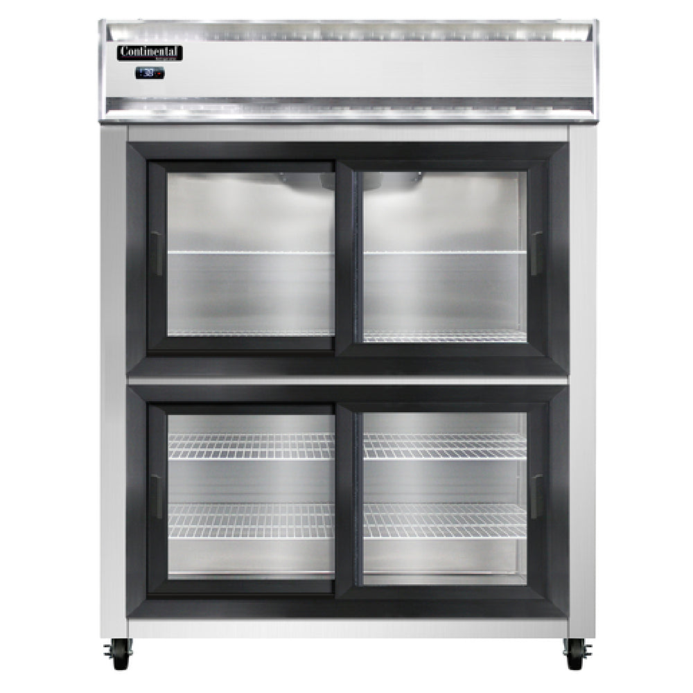 Continental Refrigerator 2RENSSSGDHD Extra-Wide Refrigerator Reach-in 57"W