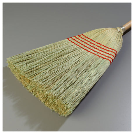 Carlisle 4063400 Carlisle Janitor Corn Broom 56" Tall 12" Wide Head