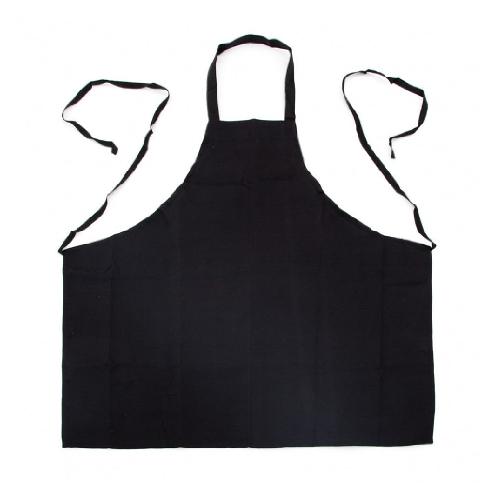 Chef Approved 1670263BK Bib Apron 34" X 34" No Pockets