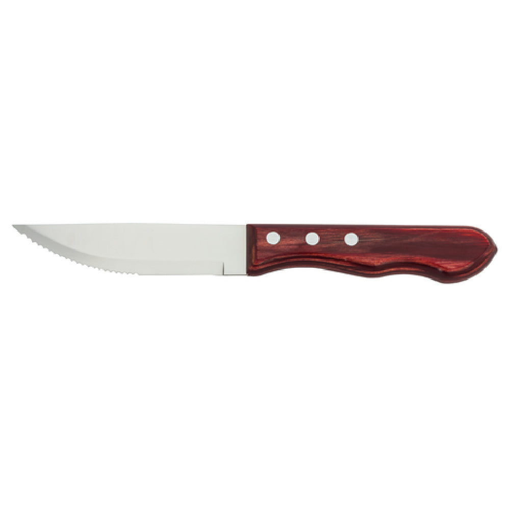 Steelite WL840529R Jumbo Steak Knife 9-7/8" O.L. 4-3/4" Blade Heavy Duty Stainless Steel Blade