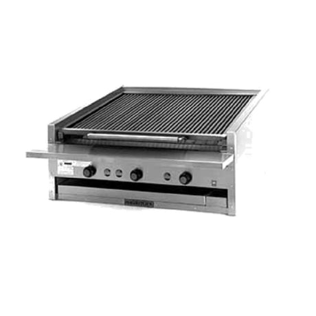 Magikitchn APM-SMB-660_NAT Coal Charbroiler Low Profile Countertop