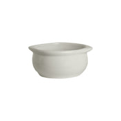 Steelite DCI12BW Onion Soup Crock 10 Oz. 4-1/4" Dia. (5" With Handle) X 2"H