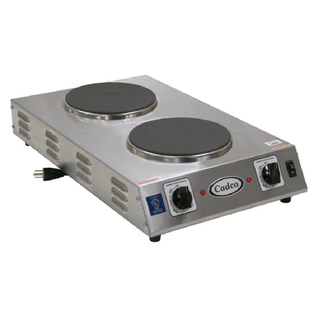 Cadco CDR-2CFB Portable Hot Plate Countertop Electric