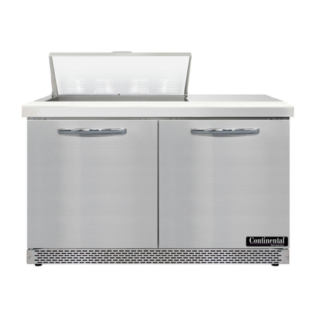 Continental Refrigerator D48N8-FB Designer Line Sandwich Unit Front Breather 48"W