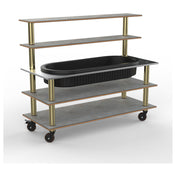 Steelite MGCMLC01GBXH - Modular Pro Back Bar (With Ice Well) Grey Slate Bru, 71.0" X 29.5" X 60.0"