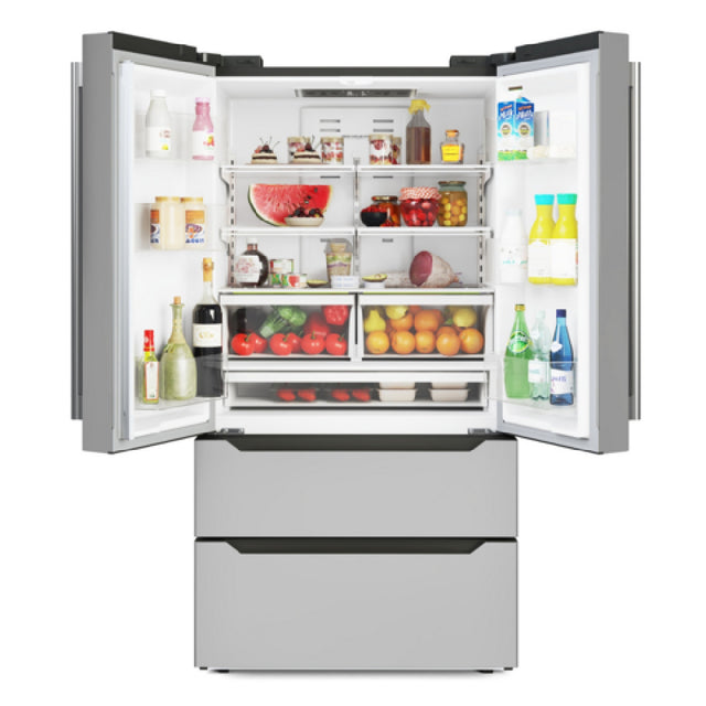 Koolmore RERFDSS-22C Residential French Door Refrigerator With Bottom Freezer