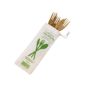 PacknWood 294SACOT - Cutlery Bag, 8.6"W X 3.14"D, Cotton (per Case = 100 Each)