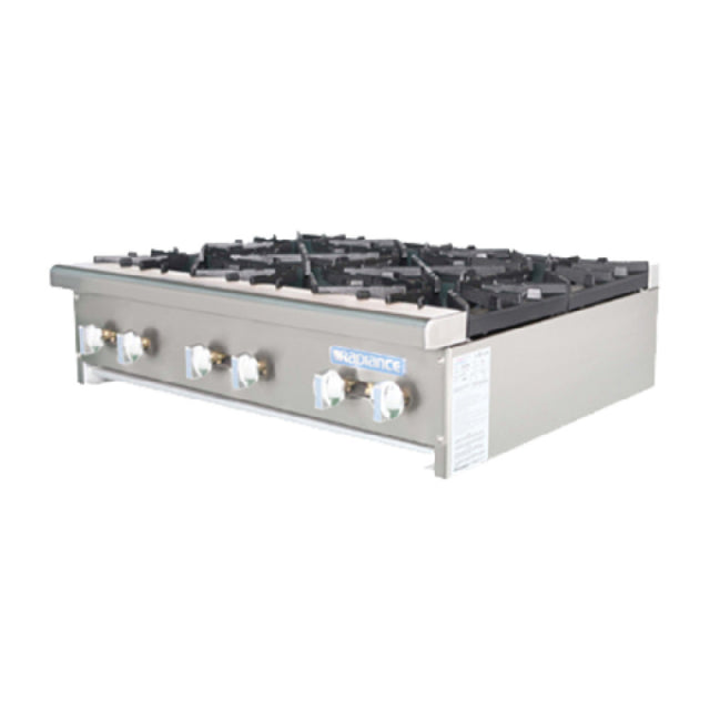 Turbo Air TAHP-36-6_LP Radiance Hotplate Countertop Gas