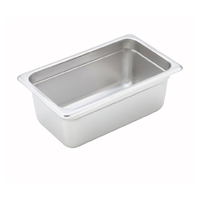 Winco SPJH-404 Steam Table Pan 1/4 Size 10-5/6" X 6-5/16" X 4" Deep