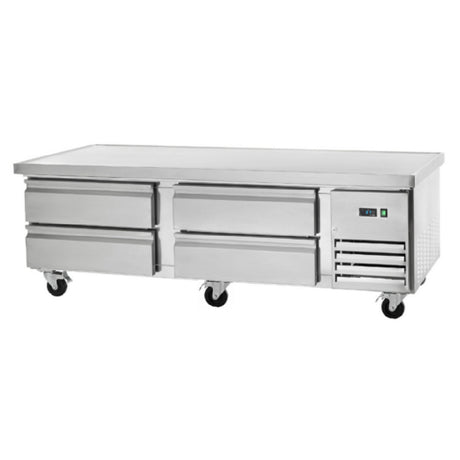 Arctic Air ARCB72 Refrigerated Chef Base 74"W Marine Edge Top With 1" Extension Per Side