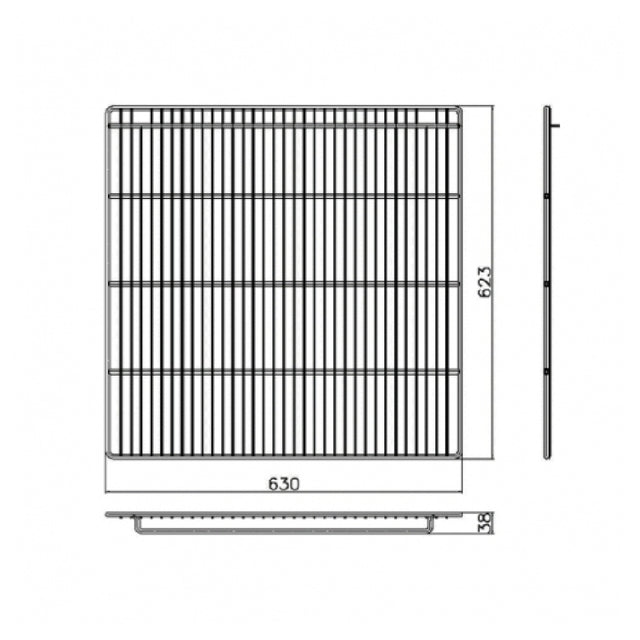 Empura Stainless W0402194 Coated Wire Shelf Middle Shelf For ETM-72 And ETM-72F Refrigeration