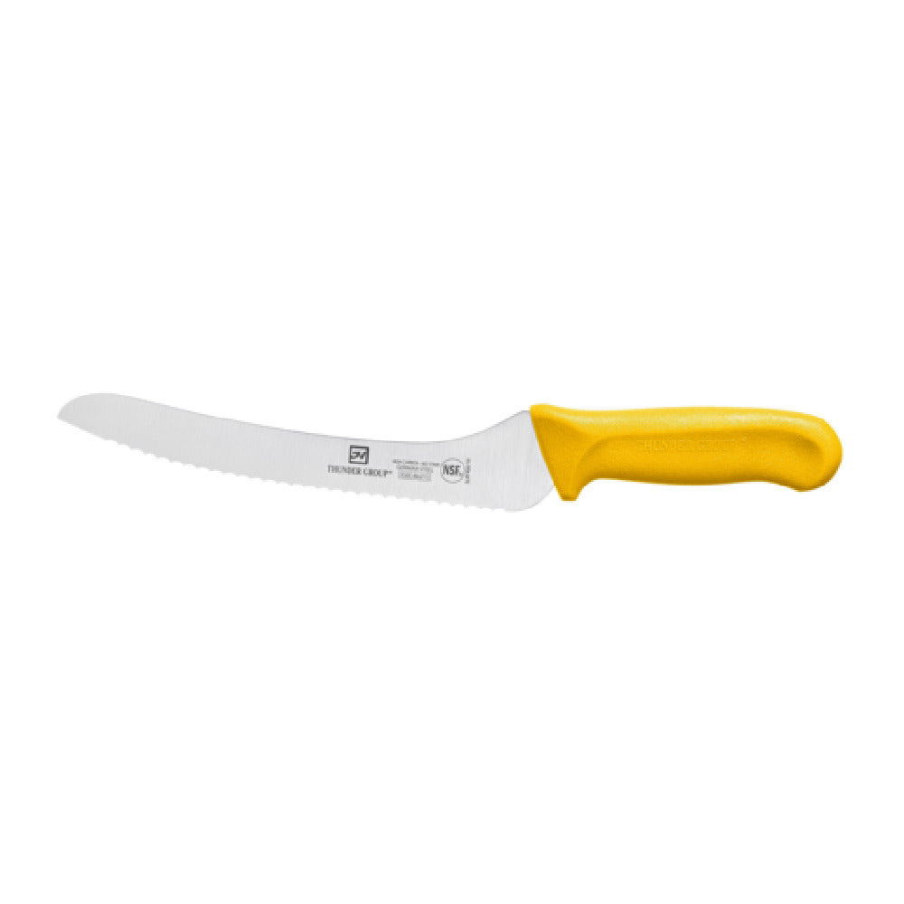 Thunder Group SLKF406YW Bread Knife 9" Blade Yellow Polypropylene Handles
