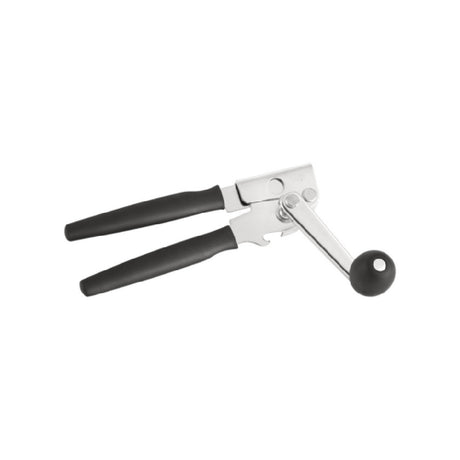 CAC China COCG-CH02 ComfyGrip Can Opener 8-3/4"L Chrome-steel Body With Rubberized Crank Handle