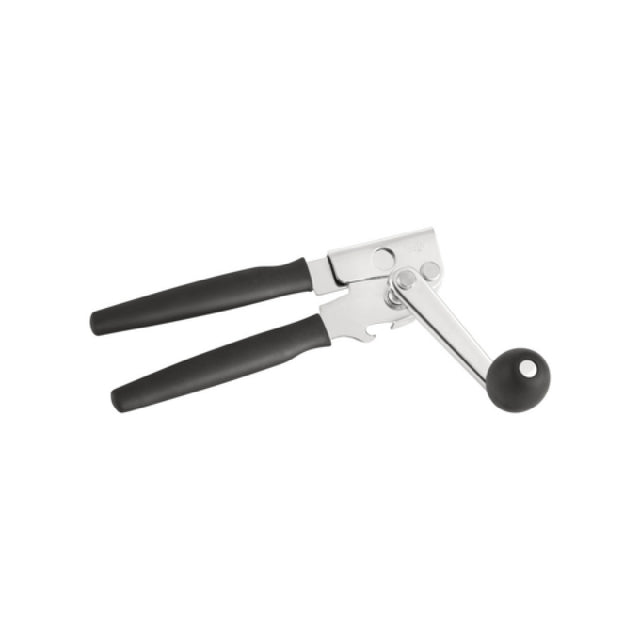 CAC China COCG-CH02 ComfyGrip Can Opener 8-3/4"L Chrome-steel Body With Rubberized Crank Handle