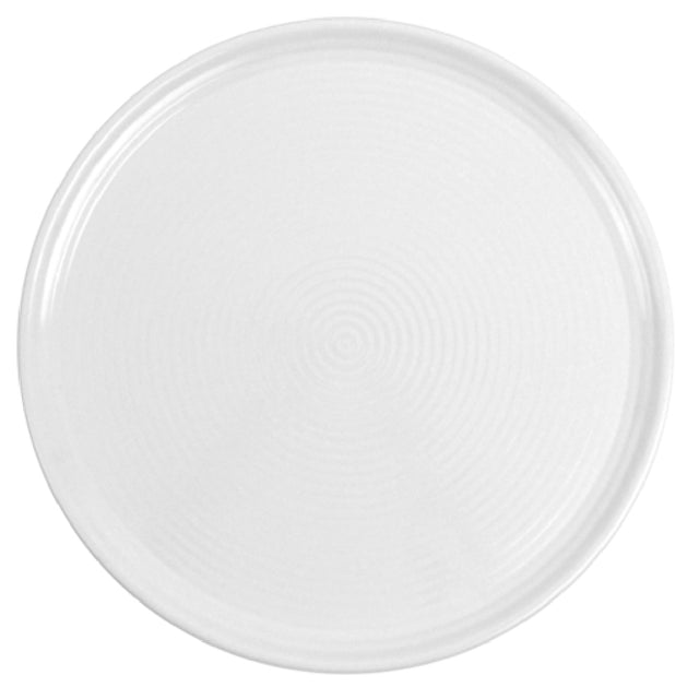 Bauscher Hepp T3014 - Ripple Pizza Plate, 13-3/4" Dia., Round With Geometric Circular Ripple Pattern
