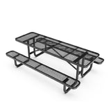 Flash Furniture SLF-EML-96-BK-GG Mantilla Outdoor Picnic Table 8 Ft. Rectangular