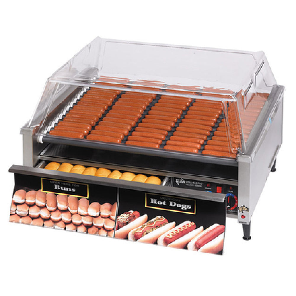 Star 75SCBD_230/50/1 Grill-Max® Hot Dog Grill Roller-type With Integrated Bun Drawer