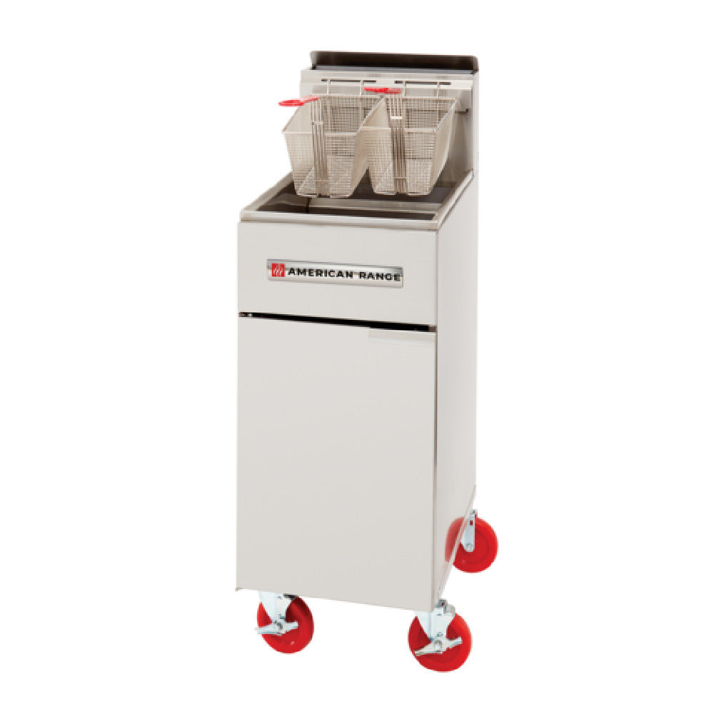 American Range AF-35/50_LP - Gas Tube Fryer, Floor Model, 50 Lb. Capacity Fryer