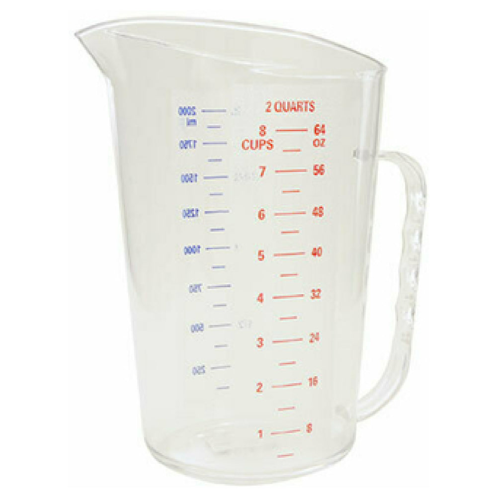 Thunder Group PLMD064CL Measuring Cup 2 Qt. (2 Liter) 7-3/8"L X 6-7/16"W X 8-7/8"H