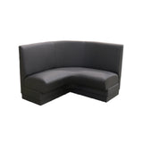 QA Group OLY48C-ADV27 Olympic Banquette Corner Booth 1/4 Circle 48”L X 36”H